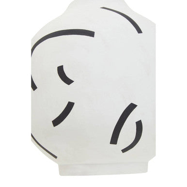 Tundra Black & White Vase