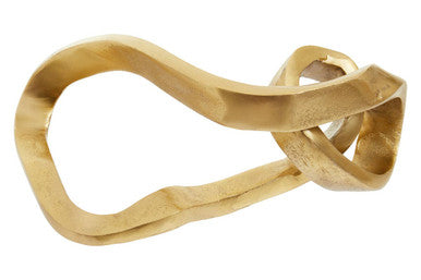 Prato Gold Abstract Knot Sculpture