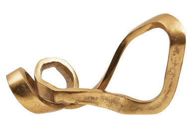 Prato Gold Abstract Knot Sculpture