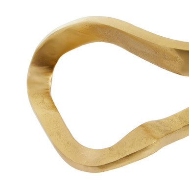Prato Gold Abstract Knot Sculpture