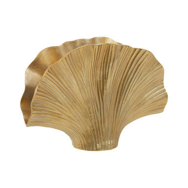 Danna Large Gold Ginkgo Vase