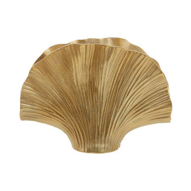 Danna Large Gold Ginkgo Vase