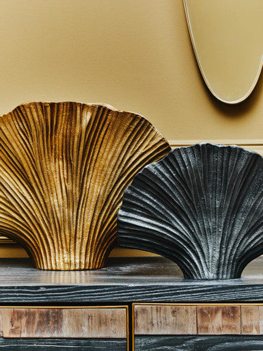 Danna Large Gold Ginkgo Vase