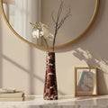 Salmo Red Marble Tapered Vase