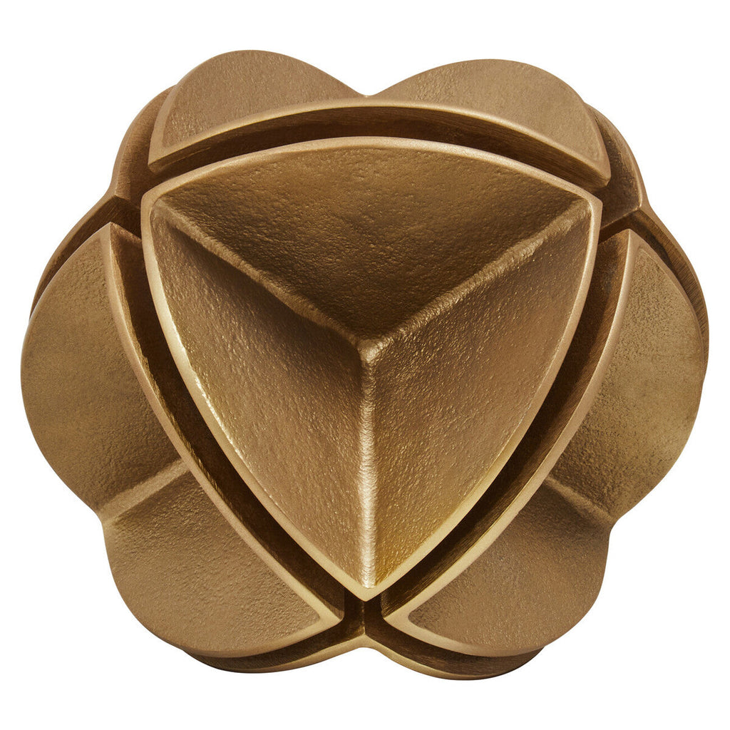 Prato Brass Segmented Spherical Sculpture