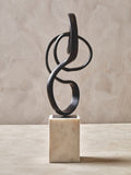 Mirano Black Aluminium Knot Sculpture