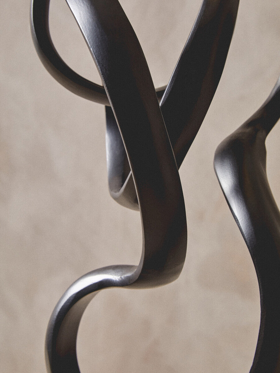 Mirano Black Aluminium Knot Sculpture
