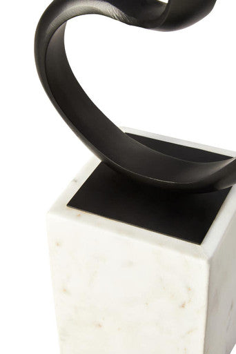 Mirano Black Aluminium Knot Sculpture