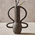 Deriva Small Textured Grey Vase