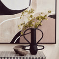 Deriva Large Textured Black Vase
