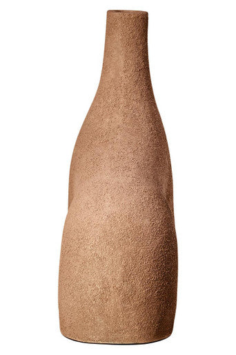 Dunas Small Textured Beige Abstract Vase