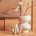 Dunas Small Textured White Bubble Vase