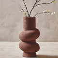 Dunas Large Textured Red Bubble Vase