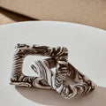 Helsa Black & White Marble Two Link Chain