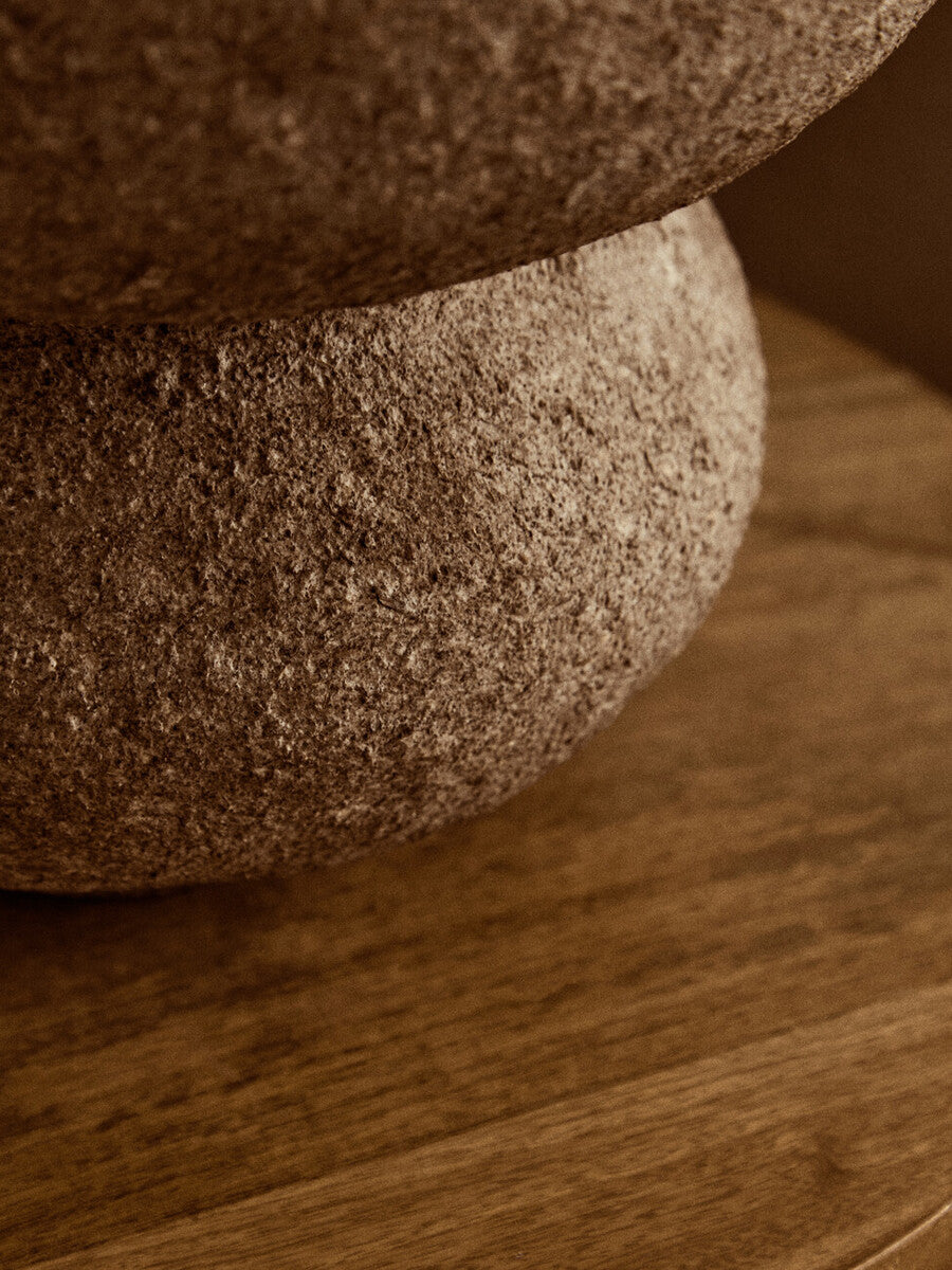 Sanai Cotton Mache & Coco Shell Bubble Vase