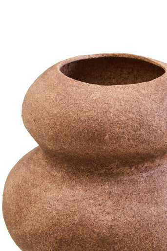 Sanai Cotton Mache & Coco Shell Bubble Vase