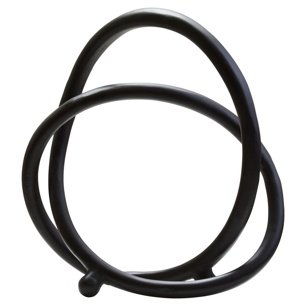 Prato Matte Black Nickel Twist Sculpture