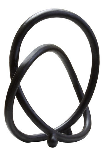 Prato Matte Black Nickel Twist Sculpture