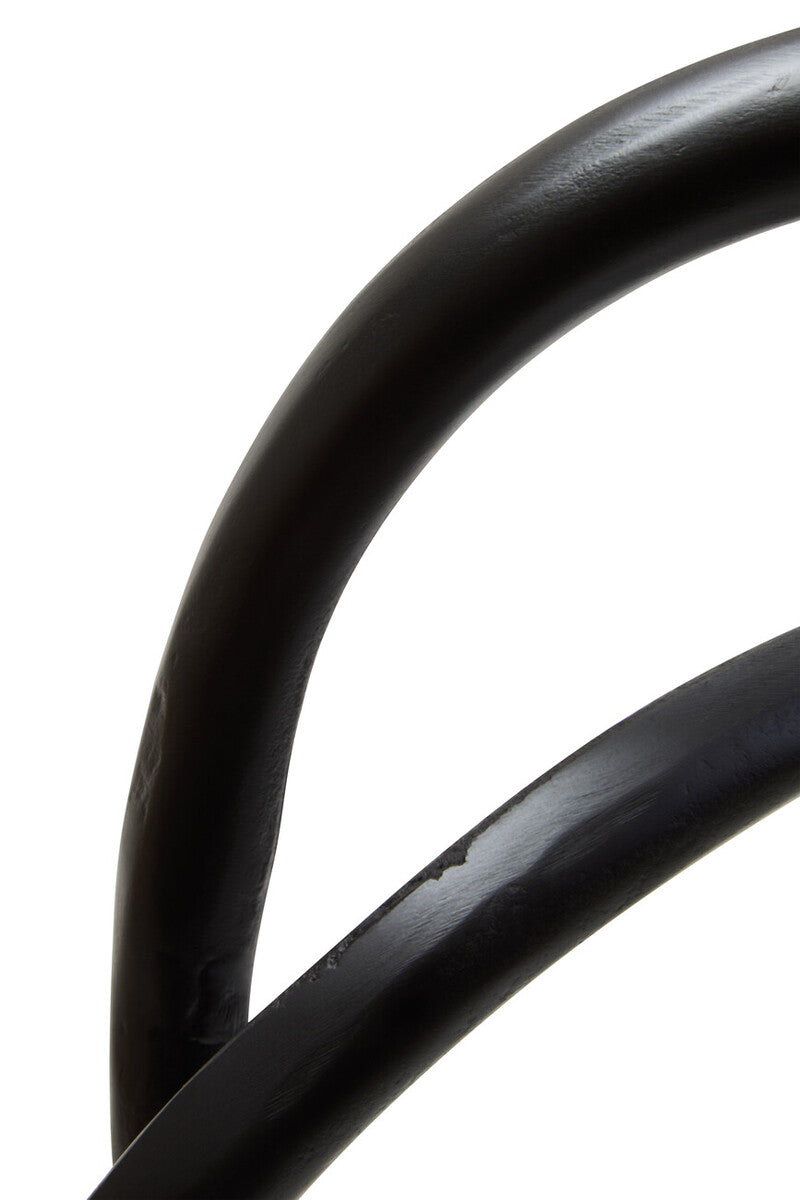 Prato Matte Black Nickel Twist Sculpture