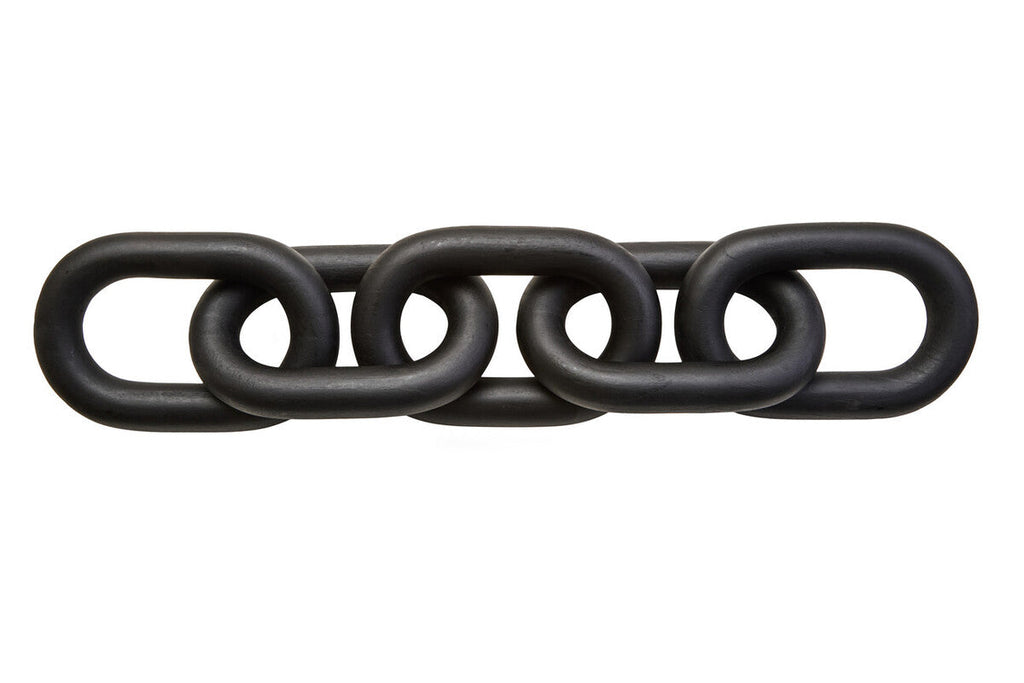 Cato Black Wood 5 Link Table Decor Chain