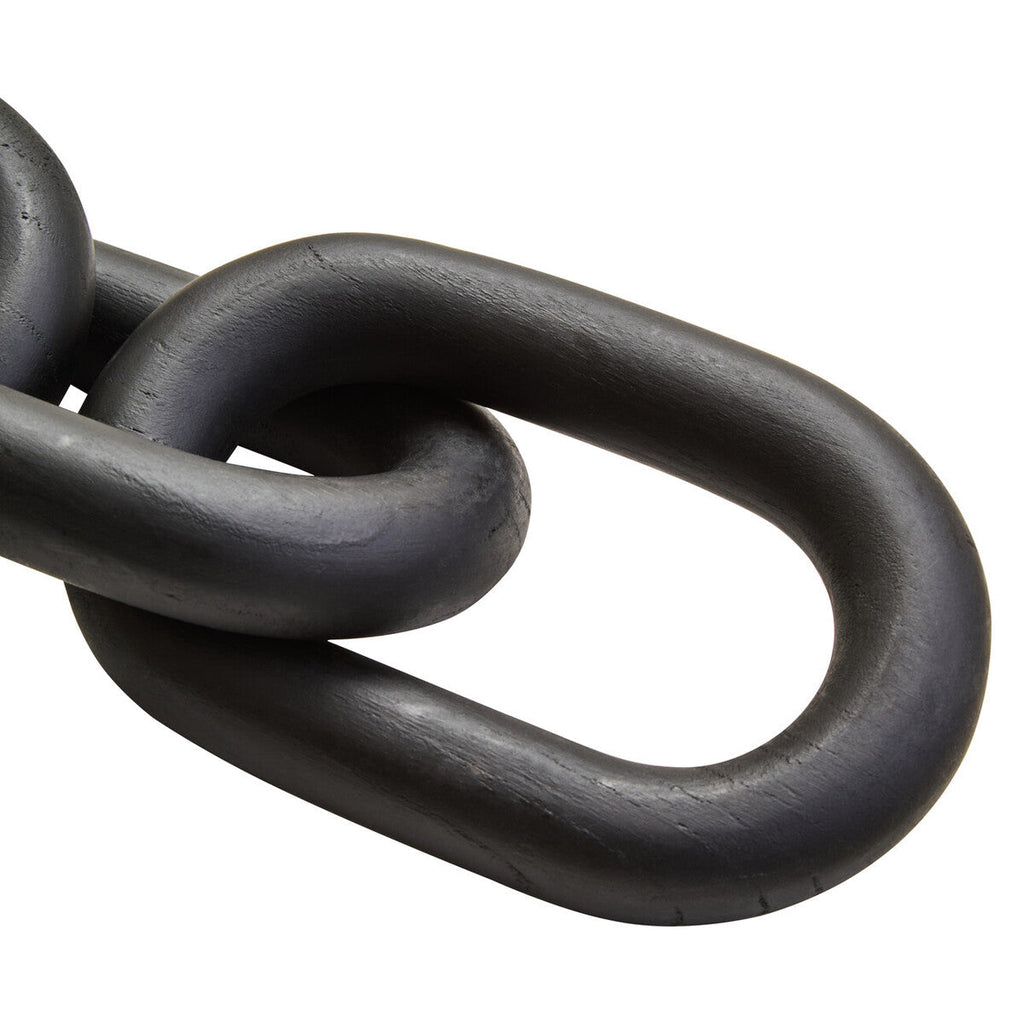 Cato Black Wood 5 Link Table Decor Chain