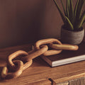 Cato Natural Wood 5 Link Table Decor Chain