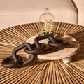 Cato Black Wood Five Link Table Decor Chain