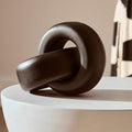 Cato Black Wood Small Knot Decor