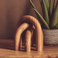Cato Natural Wood Arch Sculpture