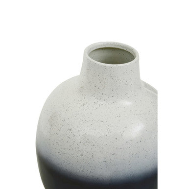 Ramus Small Black & White Ombre Vase