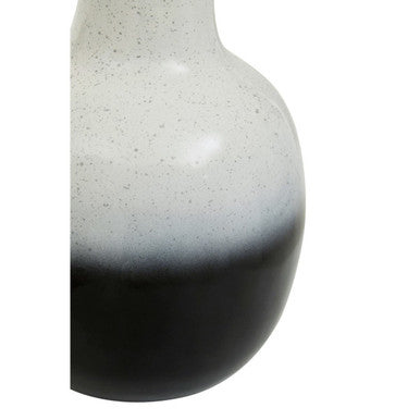 Ramus Small Black & White Ombre Vase