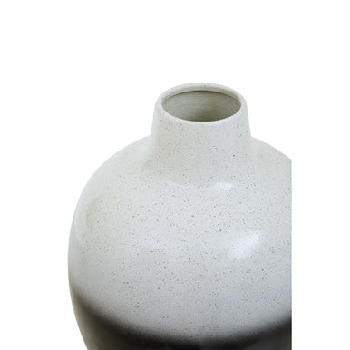 Ramus Large Black & White Ombre Vase