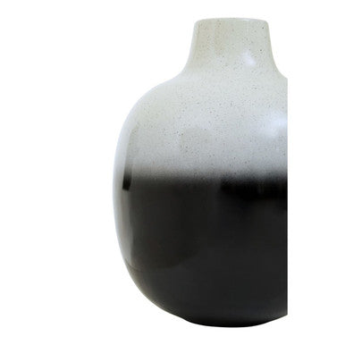 Ramus Large Black & White Ombre Vase