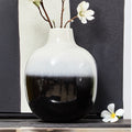 Ramus Large Black & White Ombre Vase