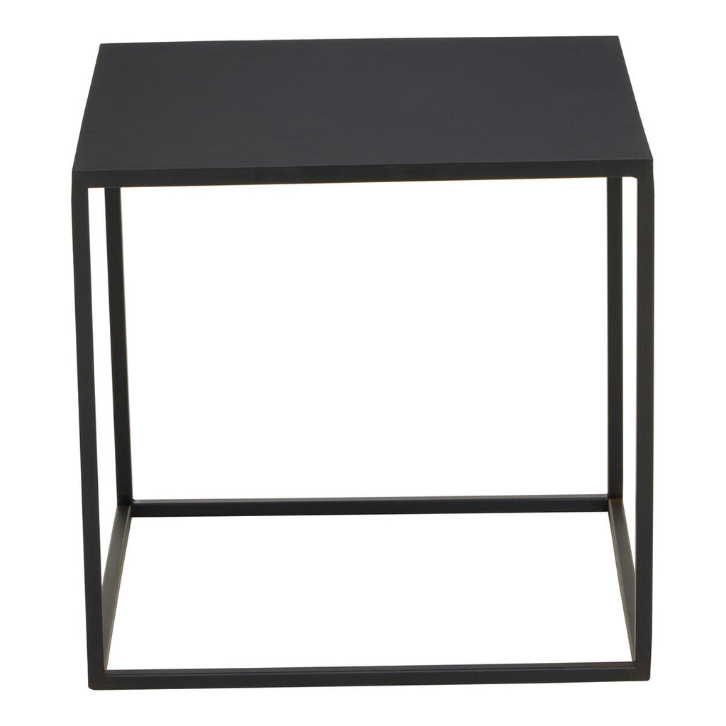 Three Piece Black & White Ombre Coffee Table Set With Slim Metal Frame, Ramus