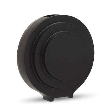 Hapax Round Matt Black Vase