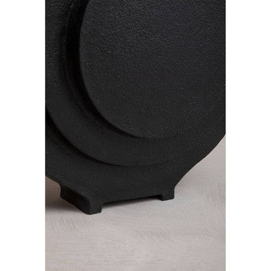 Hapax Round Matt Black Vase