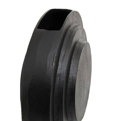 Hapax Round Matt Black Vase