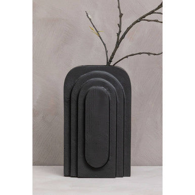 Hapax Tall Matt Black Vase