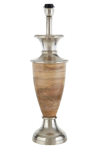 Hampstead Table Lamp Base Mango Wood Natural
