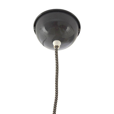 Oslo Grey Glass & Iron Pendant Light
