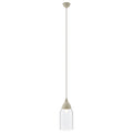 Oslo White Glass & Iron Pendant Light