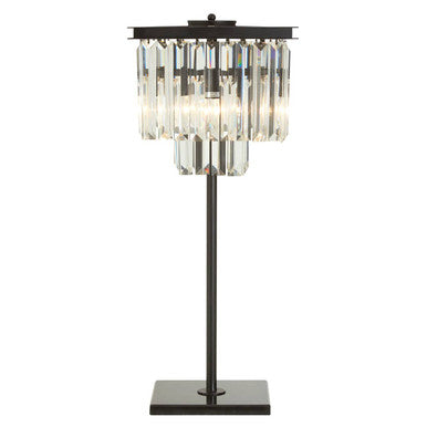 Kensington Townhouse Iron & Crystal Table Lamp
