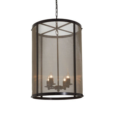 Hampstead Black Large Pendant Light With Hints Of Gold