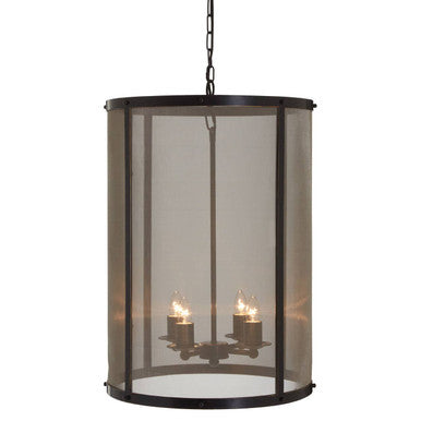 Hampstead Black Large Pendant Light With Hints Of Gold