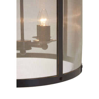Hampstead Black Large Pendant Light With Hints Of Gold