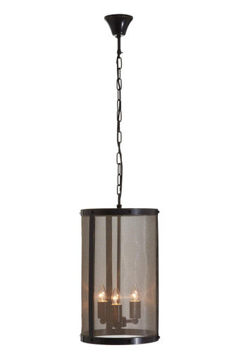 Hampstead Black Small Pendant Light With Hints Of Gold
