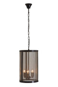 Hampstead Black Small Pendant Light With Hints Of Gold