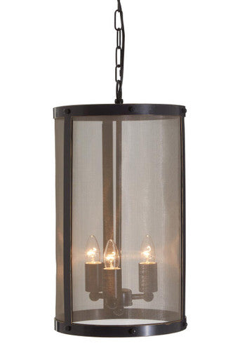 Hampstead Black Small Pendant Light With Hints Of Gold