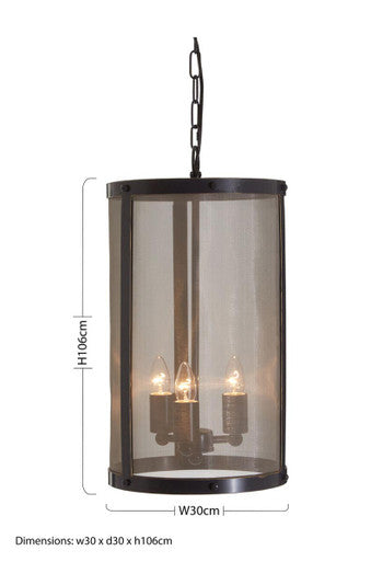 Hampstead Black Small Pendant Light With Hints Of Gold